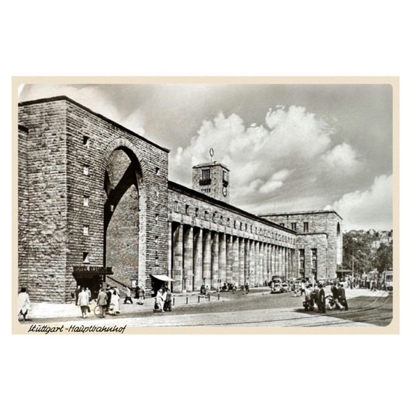 Stuttgart Hauptbahnhof Train Station in Germany Postcard - Picture 1 of 9